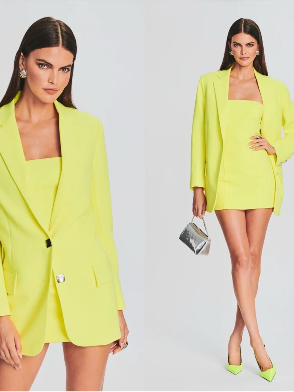 NWT RETROFÊTE NATAL BLAZER Neon Yellow